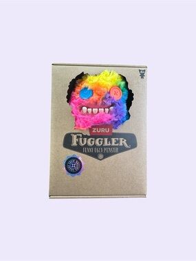 ZURU Fuggler Funny Ugly Monster Plush – Neon Rainbow Button Eyes | NEW IN BOX